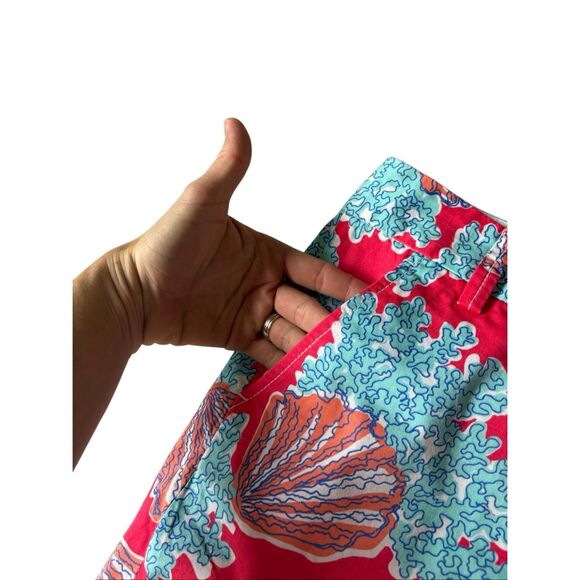 NEW Lilly Pulitzer Jayne Shorts size 2 Watermelon Red Blue Coral Coastal - Picture 11 of 15
